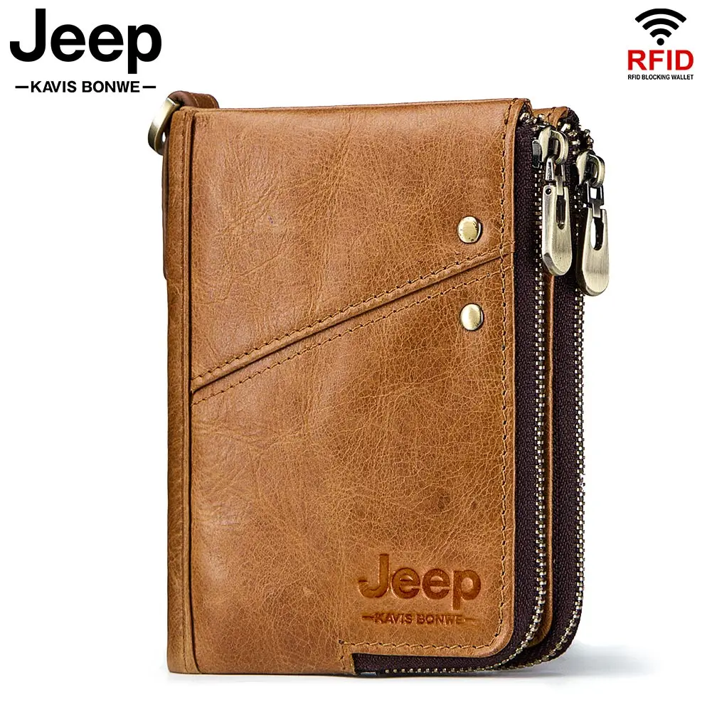 Genuine Leather Men Wallet Travel for Male Organizer Large Capacity with Card Holder Coin Purse Pocket Gift Walet | Багаж и сумки