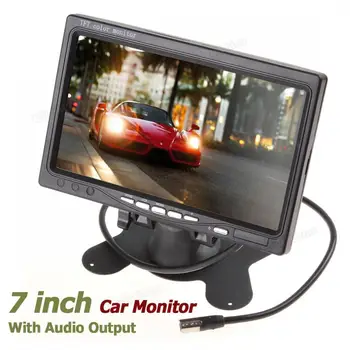 

7'' Color TFT LCD Audio Output Car Rear View Monitor 7 inch 800 x 480 Car Rearview Reverse Parking Monitor 2 Video Input