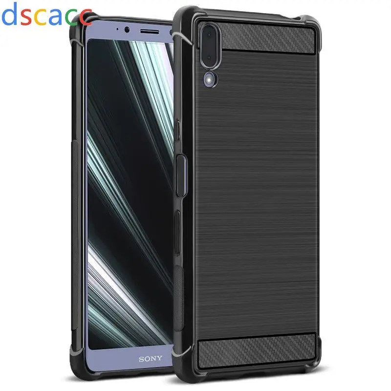 Чехол из углеродного волокна DSCACC для sony XZ4 Compact Xperia XZ4 L3 XA3 Ultra XZ3 XZ2 Premium XA2 Plus Compact 100 шт