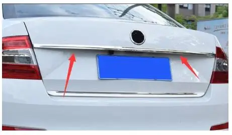 Подходит для- для Skoda Octavia яркая отделка багажника задняя дверь яркая нержавеющая сталь яркая