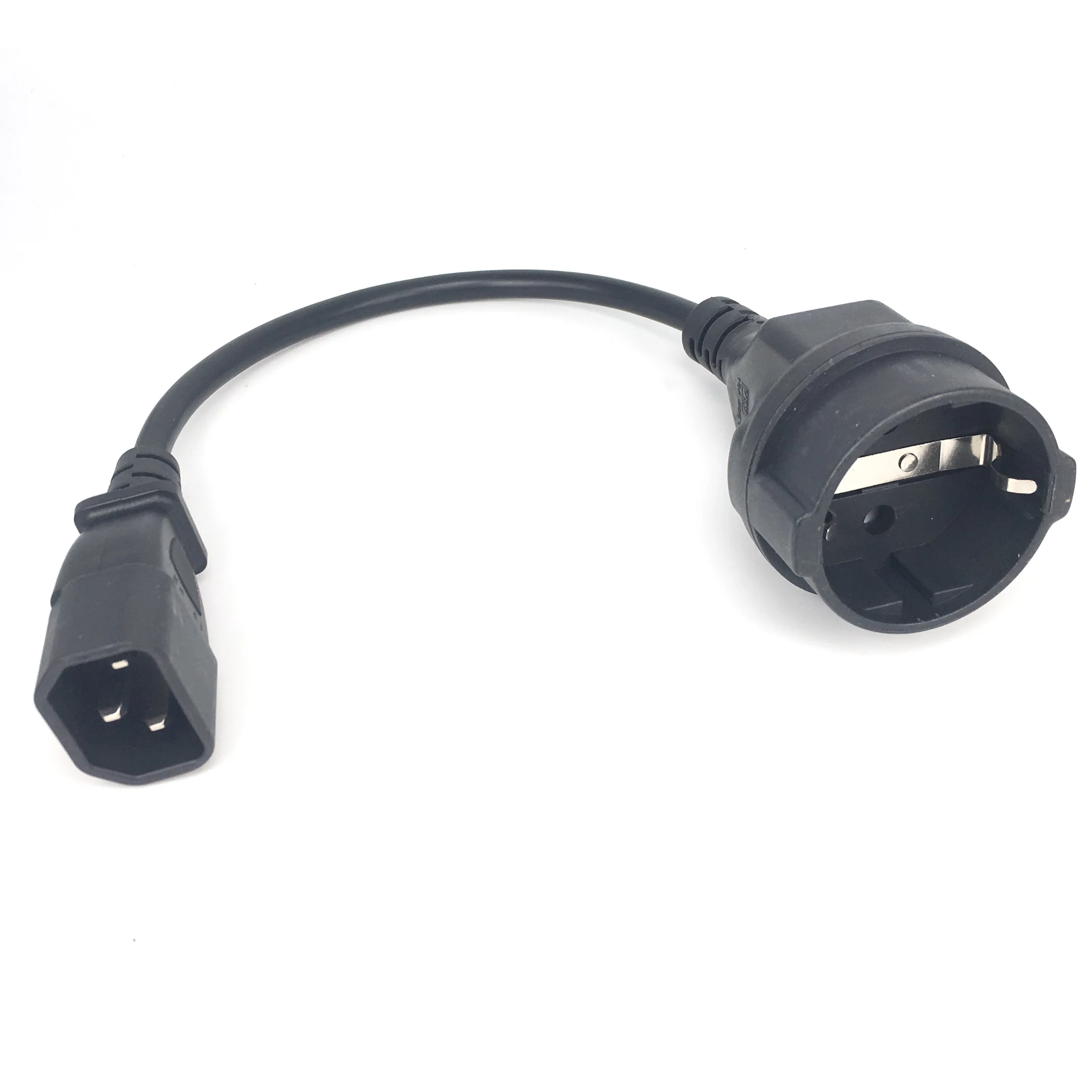 UPS PDU удлинитель кабеля питания 30 см IEC 320 C14 штекер к Schuko CEE7/4 Европейский женский