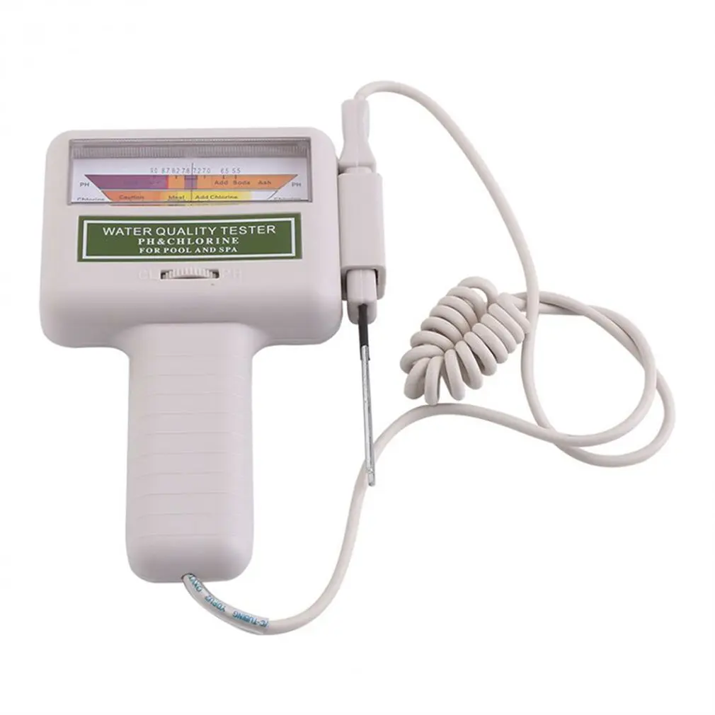 

PC101 PH/CL2 Chlorine Tester Digital Water Quality Tester Portable Swimming Pool Spa Aquarium PH Meter Test Accessories