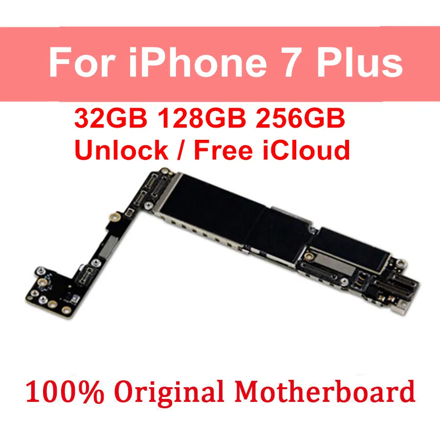32 Гб 128 ГБ 256 для iPhone 7 Plus материнская плата без Touch ID 100% разблокированный оригинал