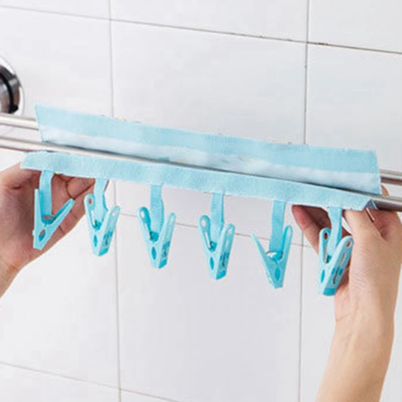 1Pcs Portable Fabric Hangers Socks Underwear Clip Bathrooms Hangers For Clothes Cloth Hanger Organizer