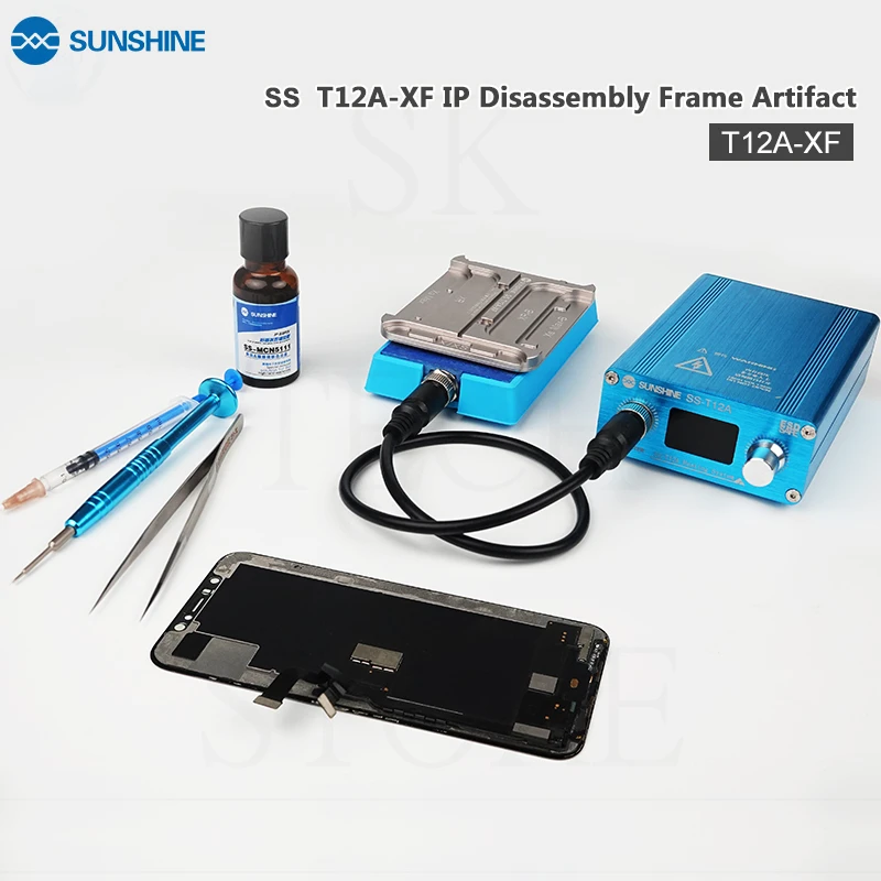 

2019 Sunshine 4-in-1 SS-T12A XF Quick Remove Frame Machine For Iphone X XR XS XS MAX Rapid Heating Glue Efficient Frame