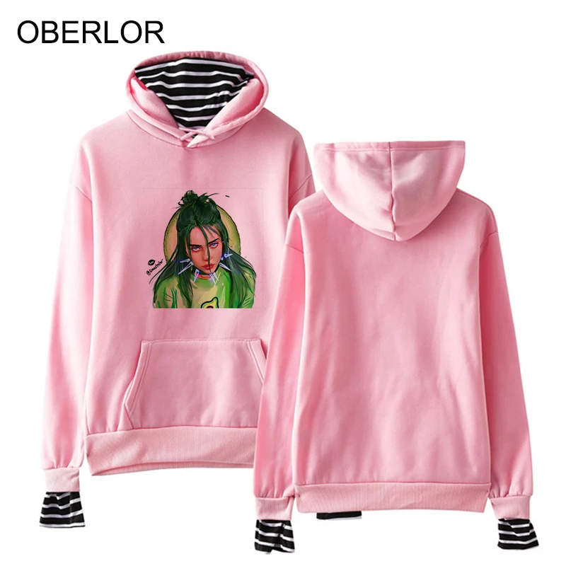 Billie Eilish портрет Harajuku толстовки для женщин Ullzang Хип Хоп мода гранж Kpop кофты 90s Эстетическая толстовка женская