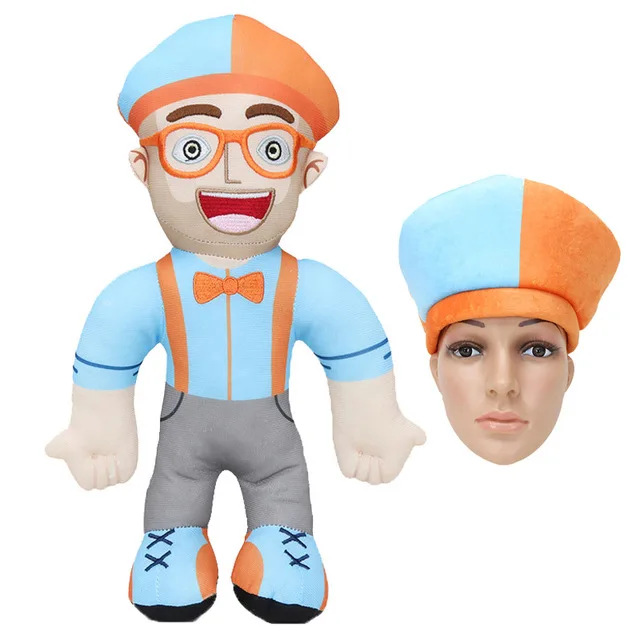 Blippi плюшевые куклы косплей реквизит шляпа дети любовь подарок на день рождения Милая кавайная подушка для ребенка подарок