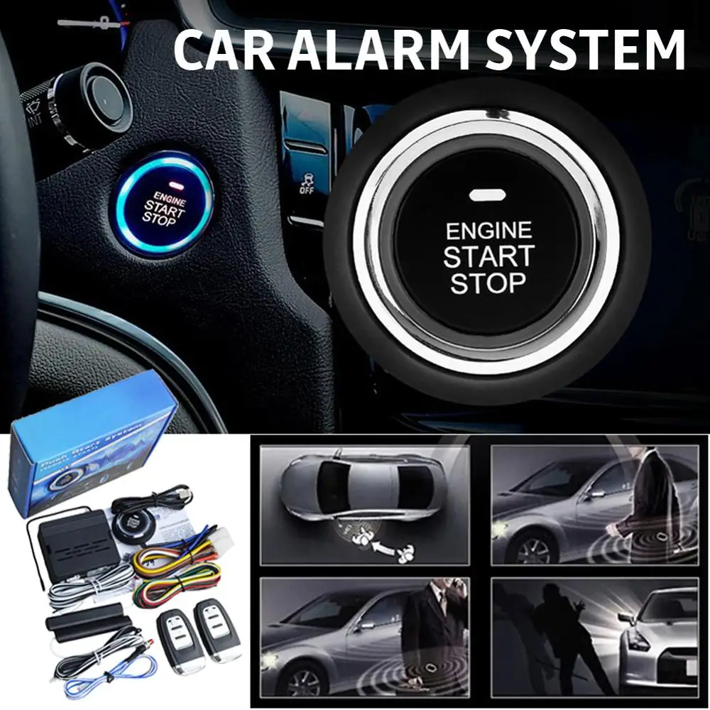 

Car Alarm System PKE Keyless Entry Push Button Engine Ignition Starter