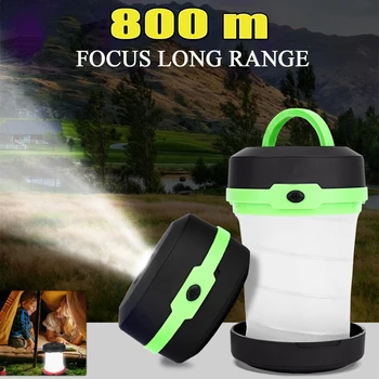 

Multifunction Collapsible Outdoor Tent Lights LED Portable Outdoor Flashlight Mini Lamp Emergency Pocket AA lantern Camping