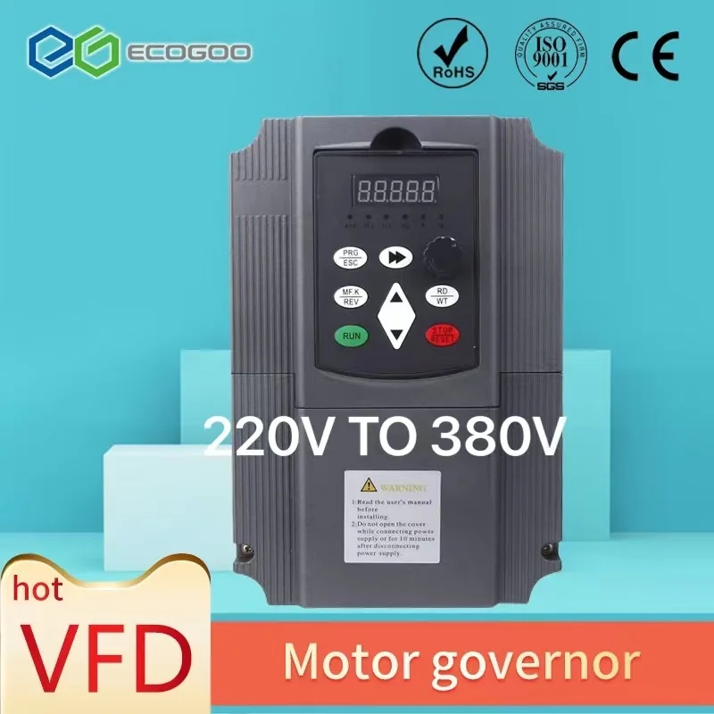 5.5 KW / 4 frequency inverter 220V TO 380V input 1 phase output 3 Frequency converter | Обустройство дома