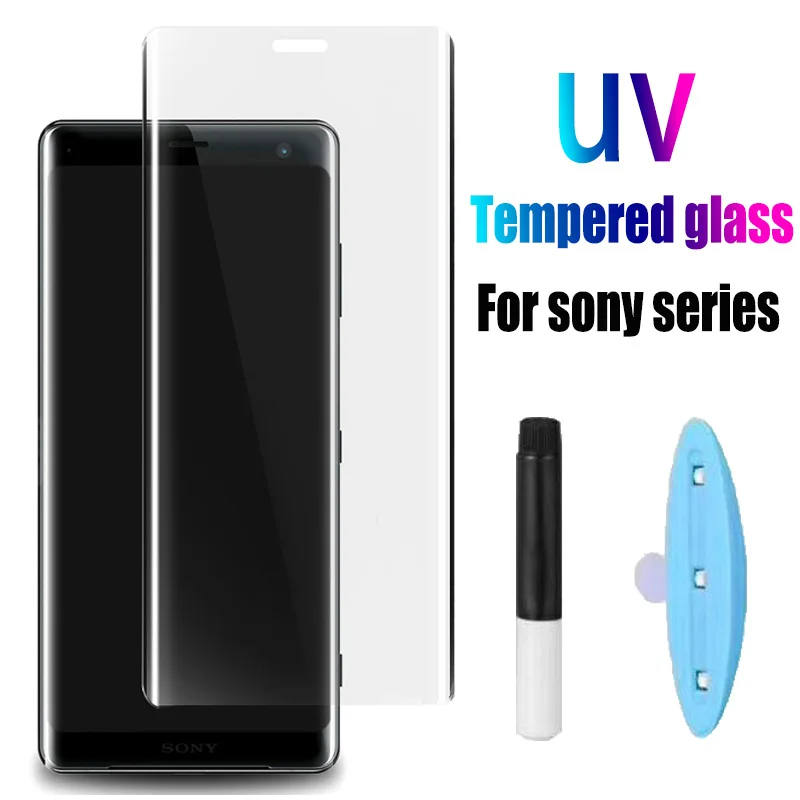 3D УФ нано жидкое закаленное стекло для SONY Xperia XZ XZ1 XZ2 XZ3 Premium X10 Plus XZP полное покрытие