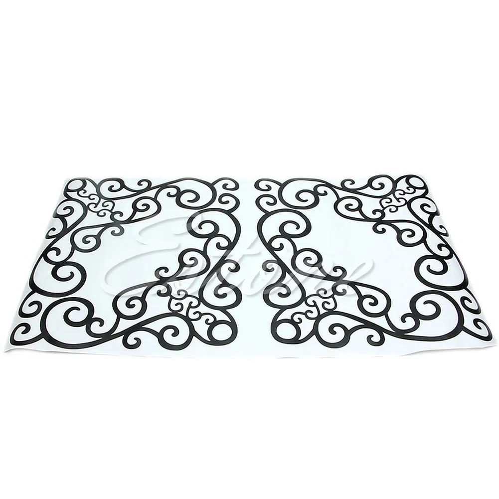 

4Pcs Wall Window Bath Room Mirror Glass Art Sticker Removable Paper Decal Decor Drop Ship Support