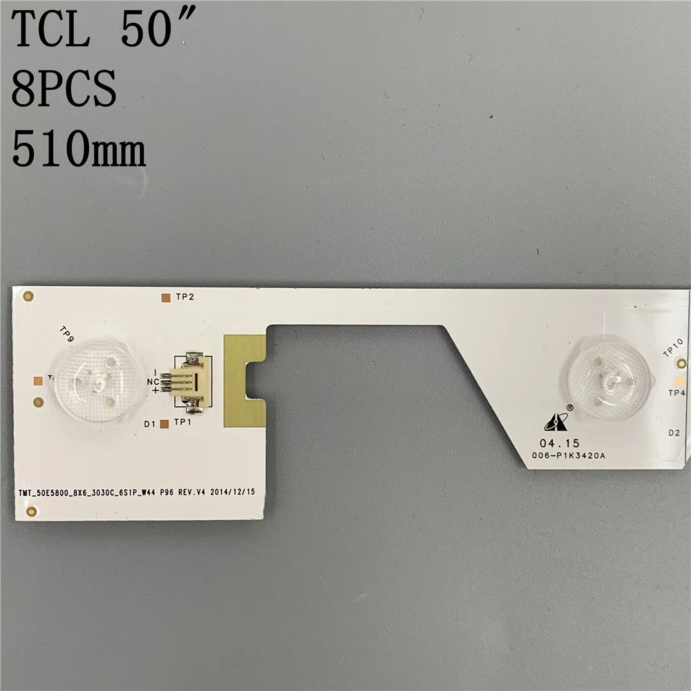 8 шт. светодиодная подсветка 6 ламп для TCL L50E5800A U50S6806S LVU500NDEL SW 4C LB5006 YH2 HR2 LB5005 tmt_50e5800 _