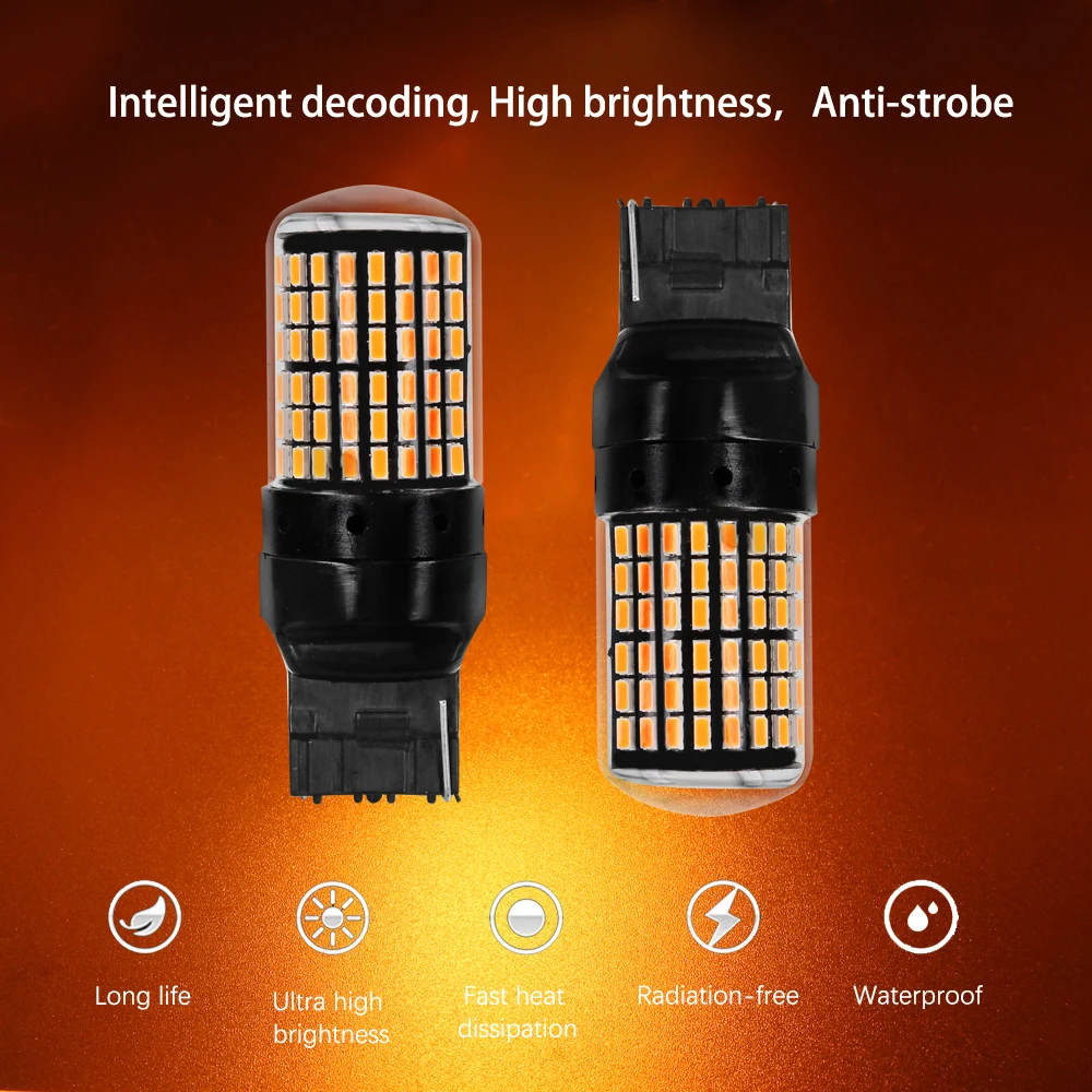 YUNPICAR супер яркая низкая мощность 3014 чипсет 144 SMD 1156 BA15S светодиодный свет сигнальная Поворотная лампа мигающие лампы, боковые габаритные огни