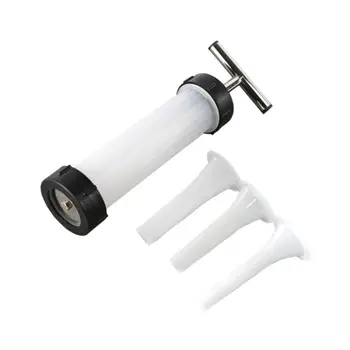 

Manual Sausage Maker Meat Stuffer Syringe Filler Hand Operated Machine 3pcs Tube