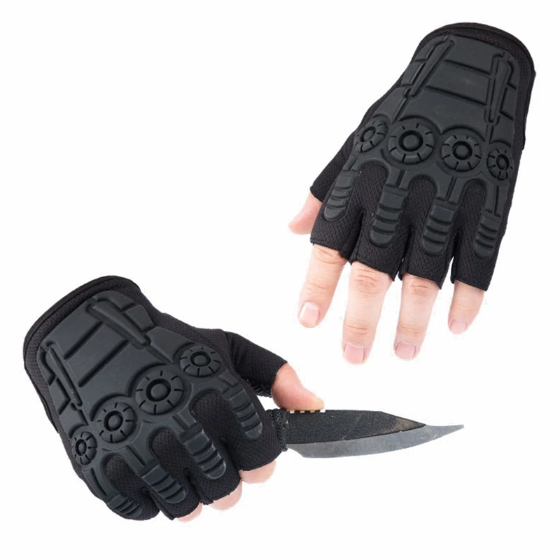 2020 Outdoor Tactical Fingerless Gloves Military Army Shooting Hunting Climbing Cycling Gym Riding Airsoft Half Finger Gloves