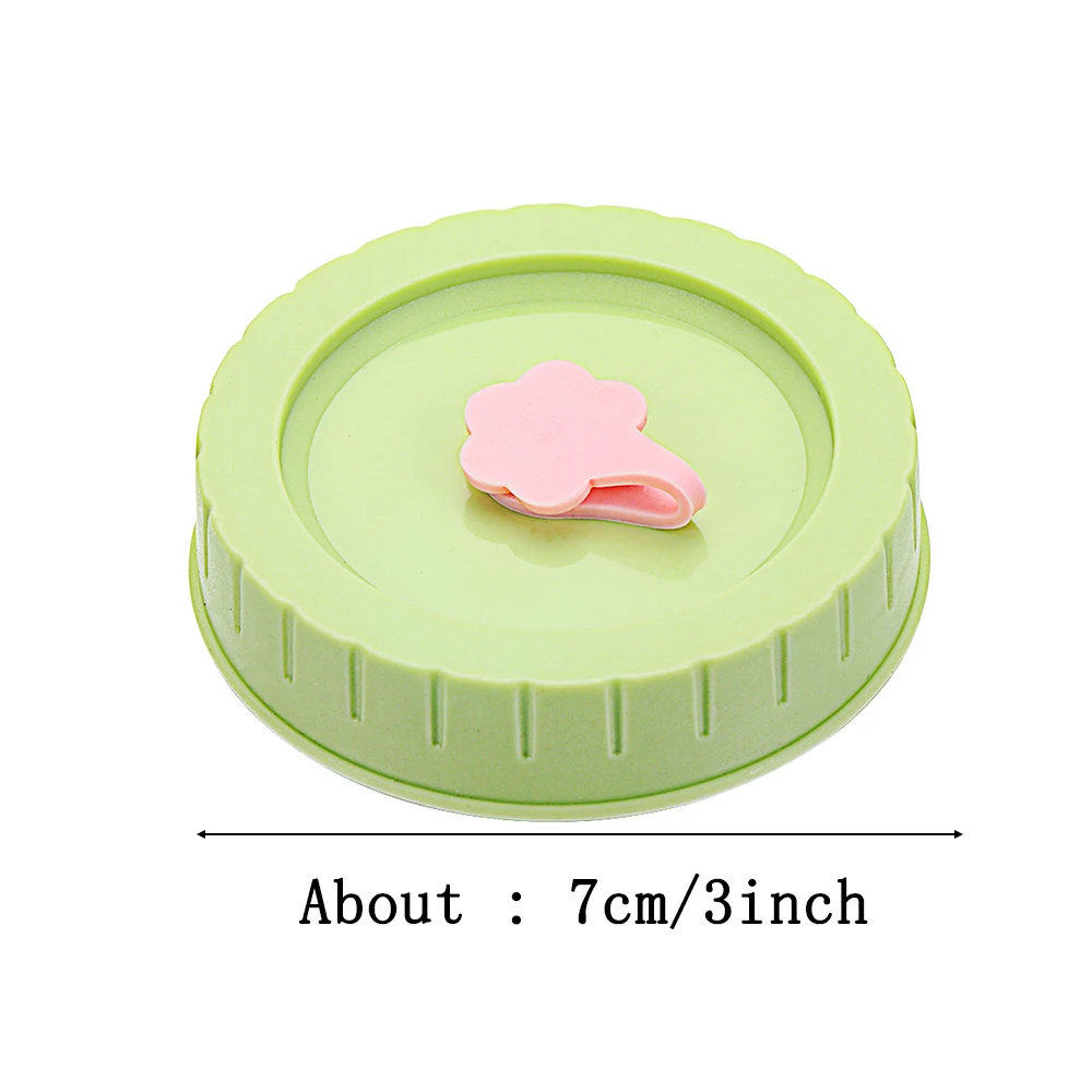 Cute Mason Jar Lid With Straw Hole 5