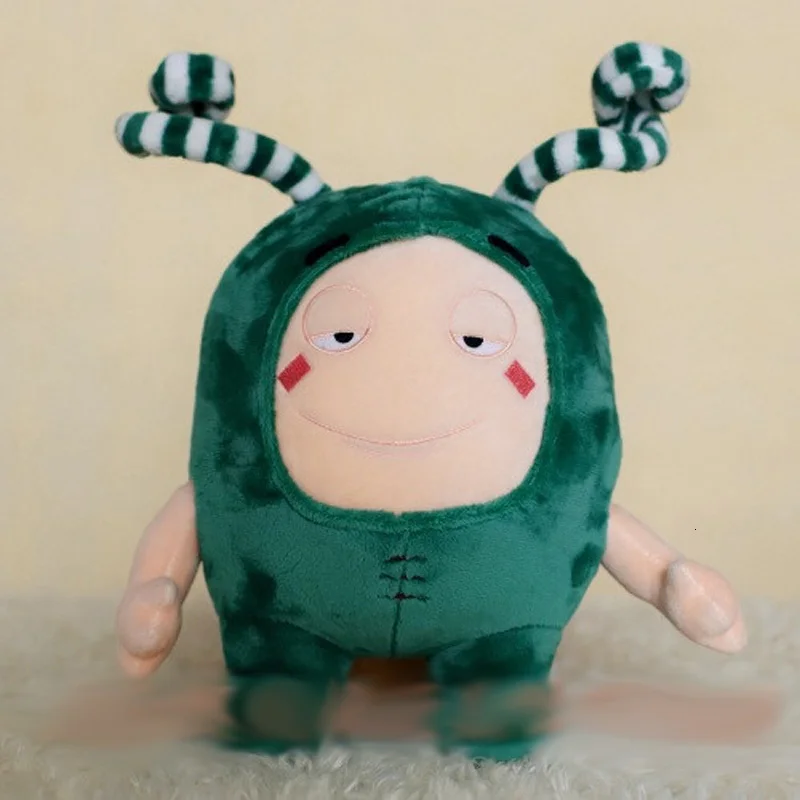 Green 35 см странное сокровище солдат Oddbods Newt Buuble Pogo Zee Jeff Fuse Slick плюшевые куклы мягкие игрушки для детей Рождественский подарок - Цвет: Green