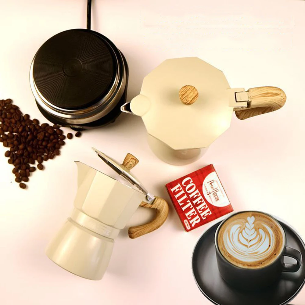 Мокко латте Кофеварка итальянский горшок мокко эспрессо плита фильтр МОККА Кофе