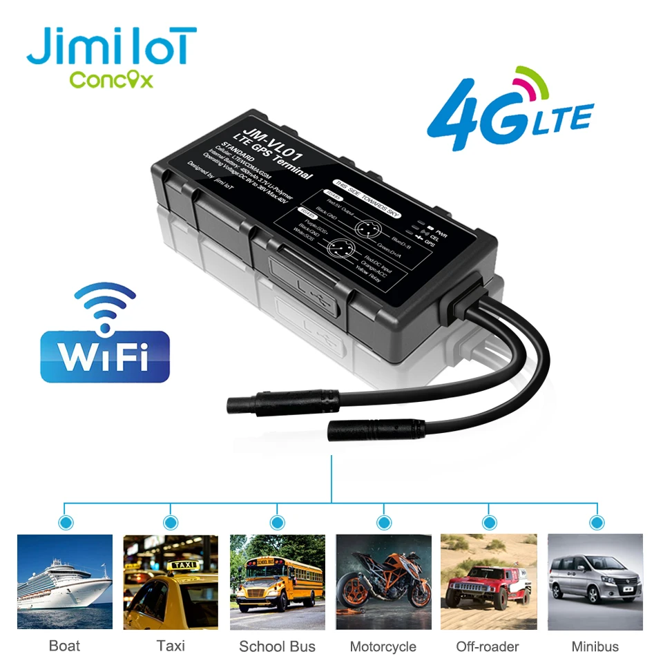 4G GPS Tracker WIFI Hotspot Driving Behavior Waterproof JM-VL01 Car Locator LTE With Oil Cut-Off SOS RS485 APP Antii-thieft GPS gps device
