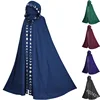 Mujer manto capa de terciopelo chaqueta de abrigo Wicca bata capa Medieval chal de ópera Cosplay LARP bruja, mago traje ► Foto 1/6