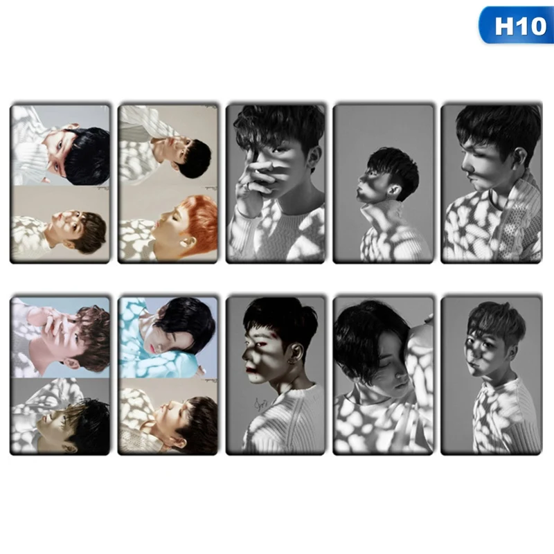 10 10 шт./компл. альбом Seventeen вы сделали мой рассвет Фотокарта фото карты ПВХ карты с кристаллами наклейки для автобусной студенческой карты - Цвет: 10