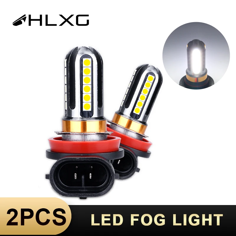 HLXG 24SMD 3030 1000LM H16 Светодиодная лампа h11 противотуманные лампы H8 Противотуманные фары H9 9005 HB3 9006 HB4 H7 3157 3156 7443 7440 1156 1157 H4