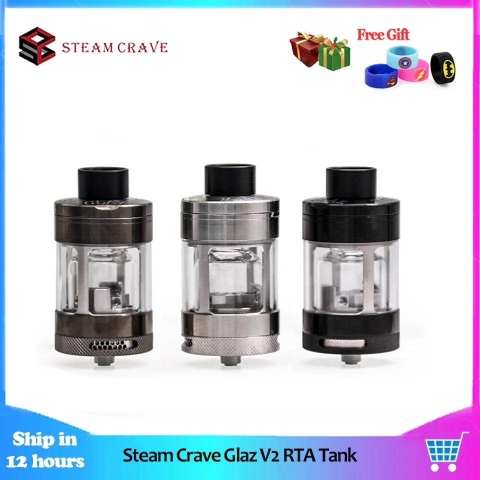 Оригинальный испаритель Glaz V2 RTA для электронной сигареты емкость 31 мм 7 мл/10 мл