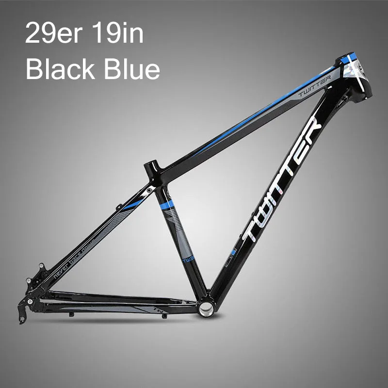 29er Black Blue-19in Твиттер 3900XC рама горный велосипед 15,5 17 19 дюймов горный велосипед Алюминиевый велосипед рамы для колес Размер 29er велосипедная Рама набор - Цвет: 29er Black Blue-19in