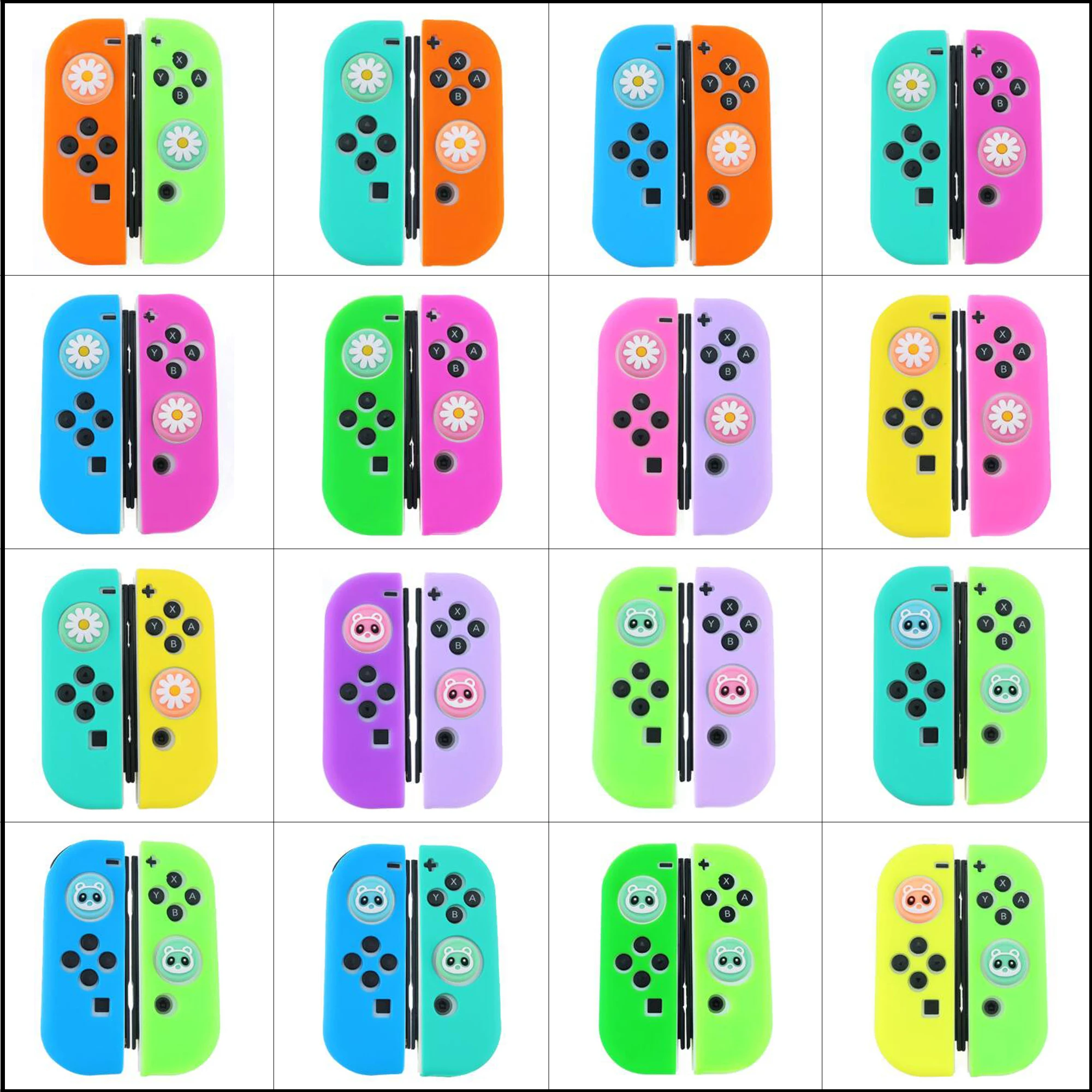Силиконовый резиновый чехол YuXi для контроллера Nintendo Switch Joy Con Nintendoswitch NX NS Joycon Grip |