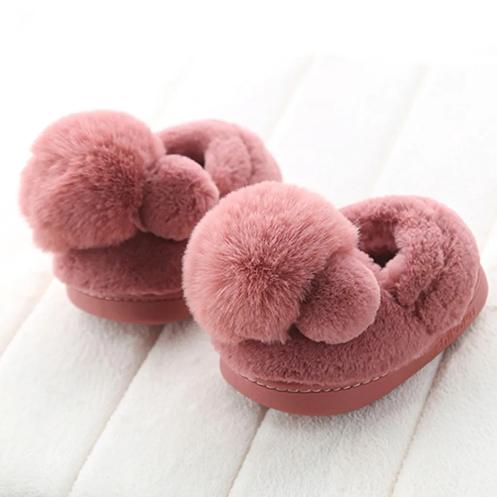 Zapatillas Bebe/детская обувь для маленьких мальчиков и девочек теплые милые домашние