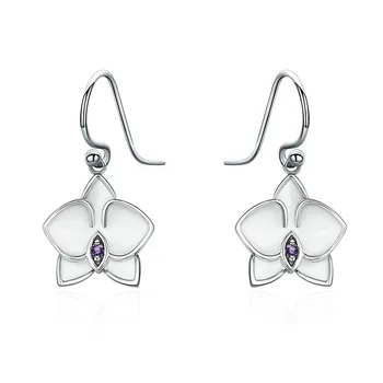 

NEW Original Design 100% 925 Sterling Silver Stud Earrings Romantic Jewelry Elegant Color AAA Cubic Zirconia Stone For Wedding