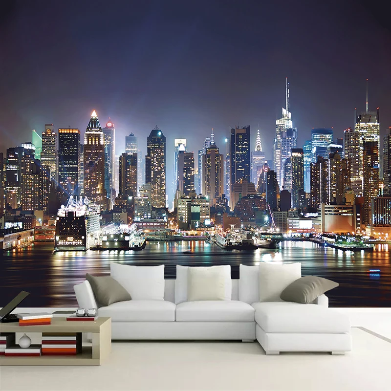 grande quarto 3d sala de estudo pintura parede fundo 01