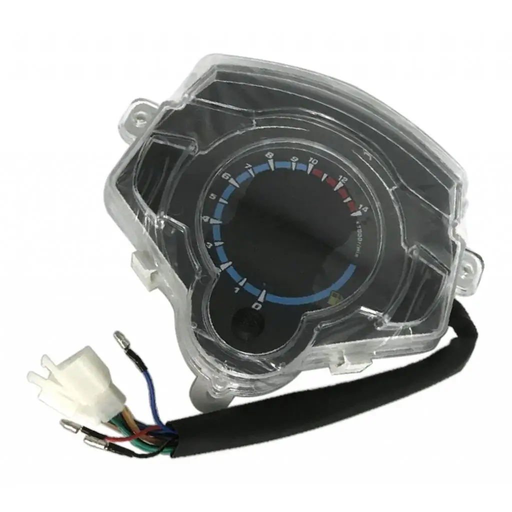 Universal LCD Digital Speedometer Odometer Tachometer for Motorcycle, 0-14000rpm