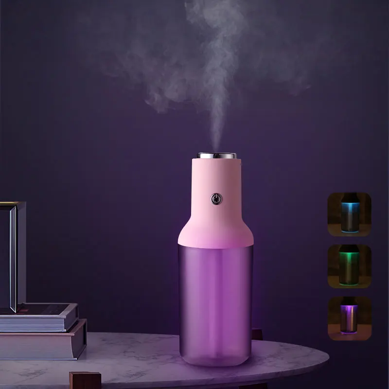 300ML Bottle Air Humidifier with Colorful LEDLamp Mini USB Ultrasonic Aroma Aromatherapy Mist Maker Diffuser for Home | Бытовая техника