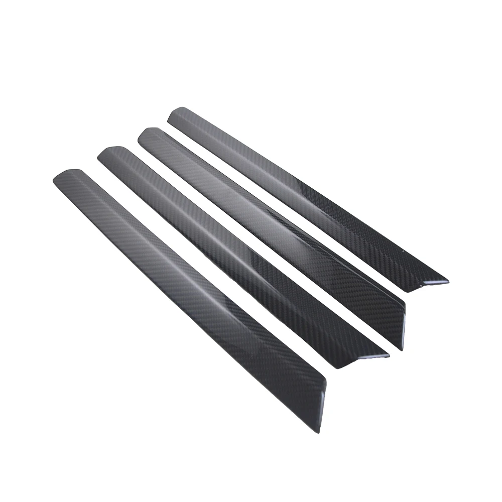 

4 шт., накладки на дверные полосы из углеродного волокна для Porsche Cayenne 2014-2017
