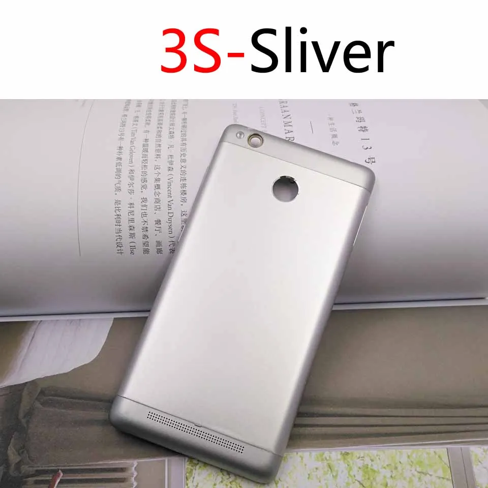 3S-Sliver-No tool 3S задняя крышка батарейного отсека для Xiaomi Redmi 3 задняя крышка батарейного отсека чехол на заднюю крышку для Redmi 3S Замена корпуса КОРПУСА - Цвет: 3S-Sliver-No tool