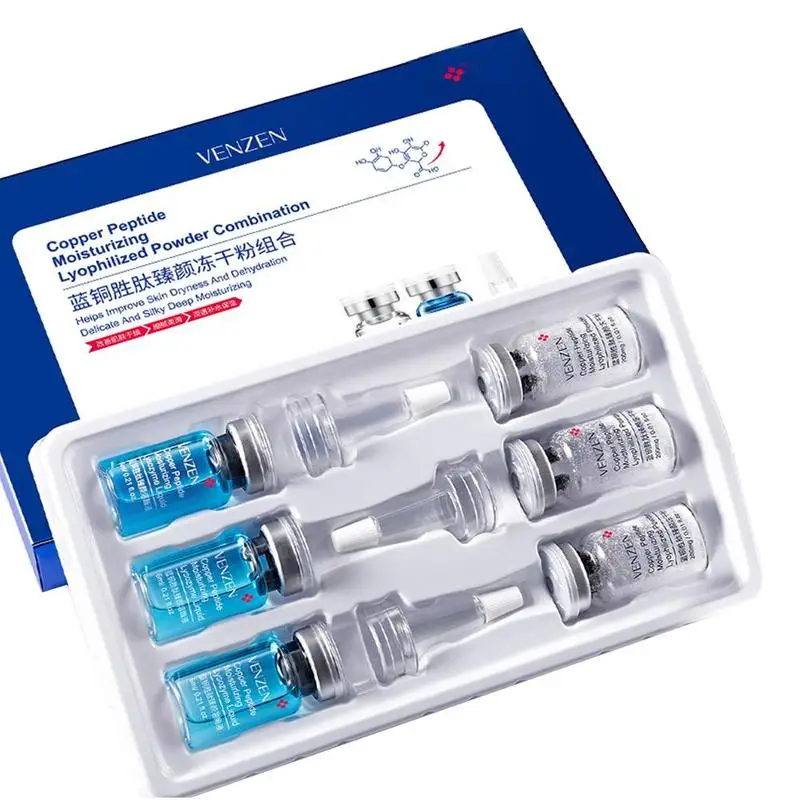 

Copper Peptide face serum Freeze-Dried Power shrink pores serum Skin Care serum 6pcs Acne Treatment pore minimizer