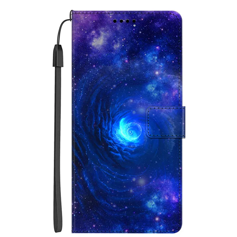 Leather Flip Wallet Case with Magnetic Closure - Elegant Protective Cover