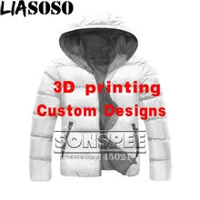 Aliexpress - LIASOSO 3D Custom Clothing DIY Harajuku New Down Jacket Design Print Children’s Men’s Women’s Loose Oversized Winter Jacket Tops