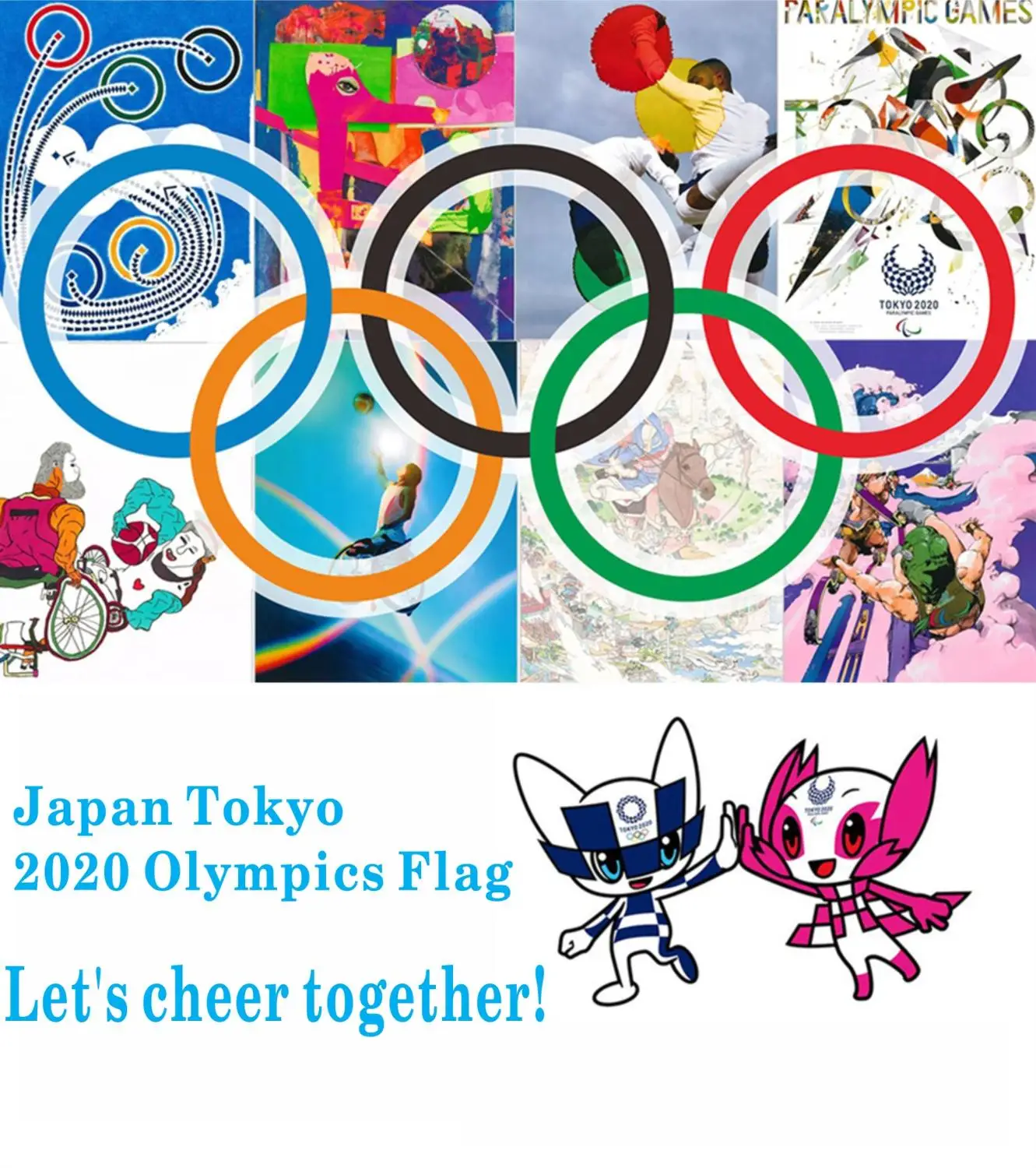 2020 Olympic Rings Flag National Flag Japan Olympic Games Flag Sport Games Banner Advertising Banner Decoration Celebration Flags Banners Accessories Aliexpress