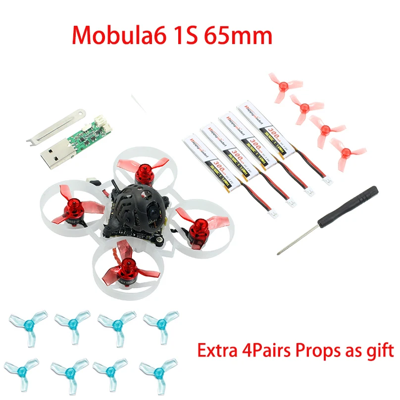 Happymodel Mobula7 75 мм Mobula6 65 мм Bwhoop Crazybee F4 Pro OSD 2S FPV гоночный Дрон Квадрокоптер с обновлением BB2 ESC 700TVL BNF - Цвет: 25000KV For Flysky