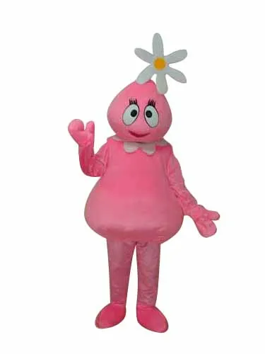 Hot Sale classic Version flower pink body doll Mascot Costume Adult Halloween Birthday party cartoon Apparel Cosplay Costumes