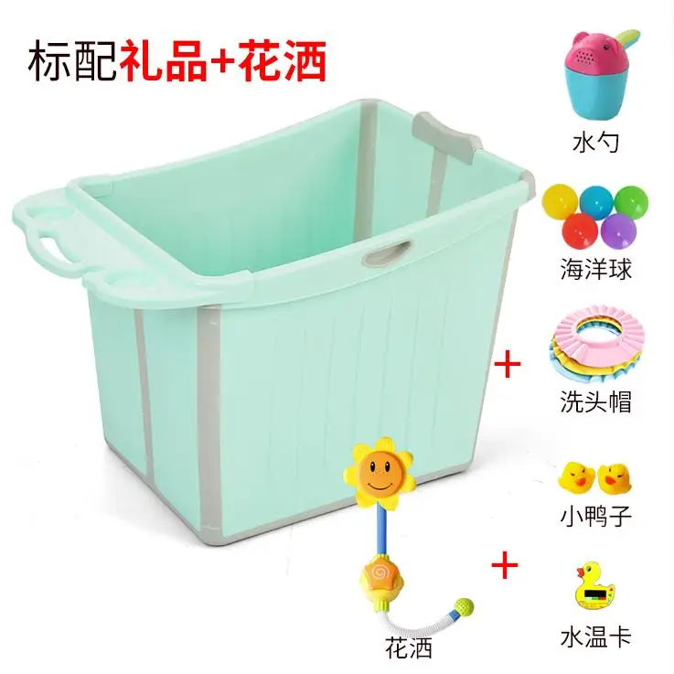 style10 21%Baby Tub Folding Large Swimming Baby Bath Barrel Children Bathing Barrel Bath Barrel Child Bath Tub - Цвет: style10