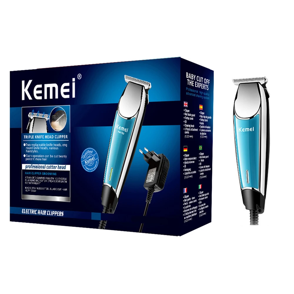 

Kemei Professional Electric Man Hair Cutter 0mm Baldheaded Powerful Hair Trimmer for Beard and Mustache Modelling Hair Clipper