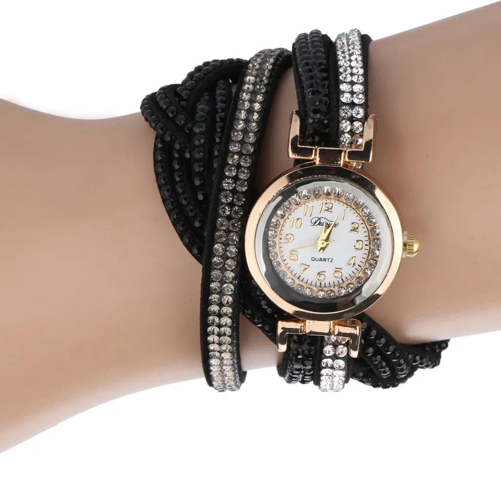 Женские креативные металлические наручные часы Кристалл женский золотой браслет кварцевые часы горный хрусталь часы браслет часы для женщин