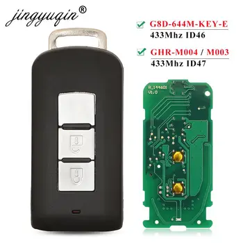 Keyforkess telecomando astuto Fob 2BTN 433Mhz ID46 ID47 per Mitsubishi Lancer Outlander ASX G8D-644M-KEY-E / Montero L200 GHR-M004