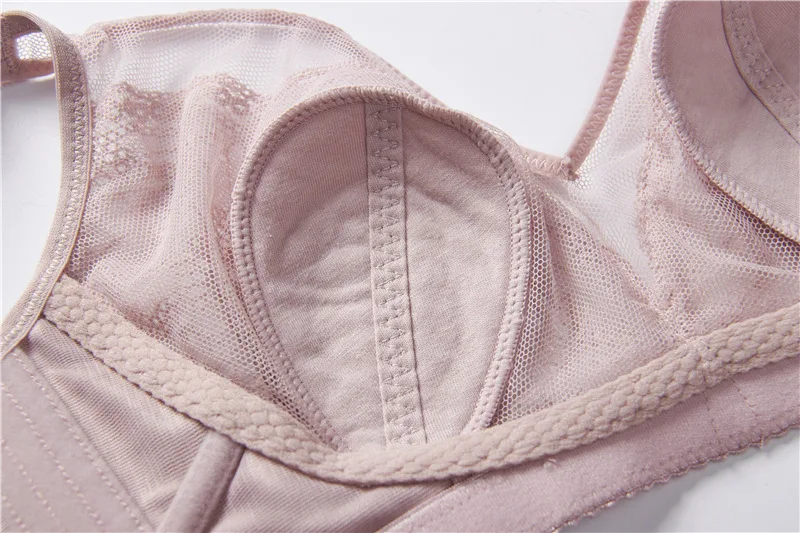 No steel ring rabbit ears wrapped bra ultra thin super breathable underwear size sexy gathered side closed bra