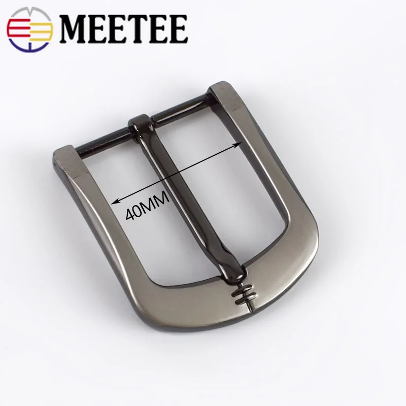 Meetee 1/2 шт. DIY Кожа Craft 40 мм металлической пряжкой на ремешке с пряжкой щеткой сплава Для Мужчин's ковбойский ремень для джинсов аппаратных аксессуары для ванной комнаты