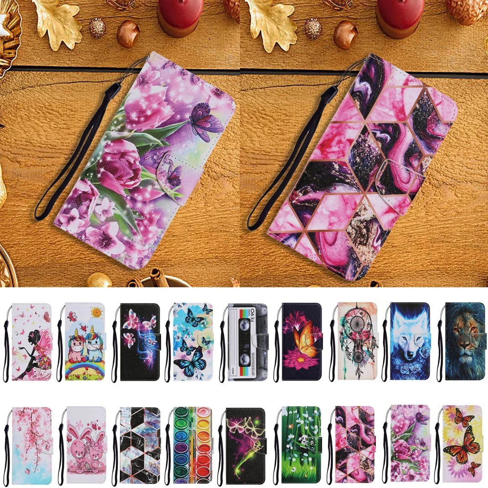 Etui Honor 9A 9C 9S 9X Lite Flip Case on for funda Huawei Y6S Y5P Y6P Y7P Y8P 20 10i Cases Marble Leather Phone Cover | Мобильные
